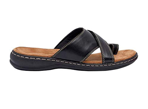 Comfort Cushionaire Womens Blare Comfort Footbed Sandal with 