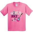 thumbnail image 3 of Inktastic I Rock with Guitar Microphone and Music Notes Youth T-Shirt, 3 of 5