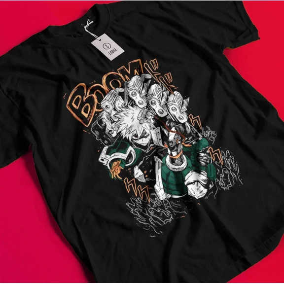 Bakugo Katsuki T-Shirt My Hero Academia Deku Tee Anime Midoriya Dabi Shoto Shirt