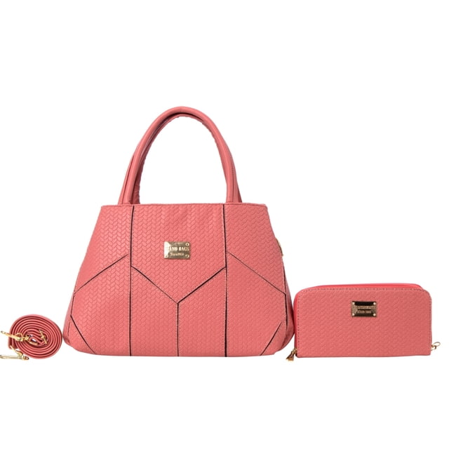 Set de Bolso y Cartera de Moda FANA para Mujer Alía Palo de Rosa FANA Bolso de Mano