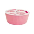 thumbnail image 3 of harayaa Flower Bulb Hydroponic Planter Daffodil Pot with Three Holes Compact PP Material pink, 3 of 8