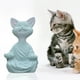 thumbnail image 3 of Paisaje de césped meditando animal estatua frente patio trasero escultura adorable adorable estante encimera decoración decoración cian Scienceny HA009960-03, 3 of 6