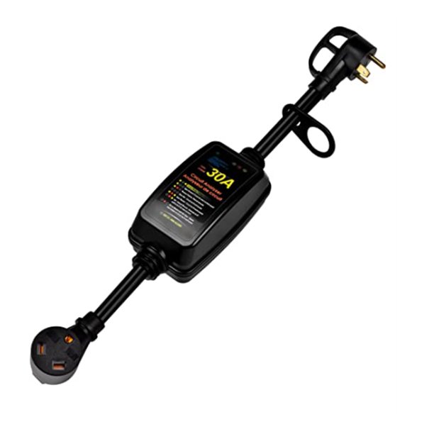RV Surge Protector 30 Amp with Grip Handles, Smart Circuit Analyzer