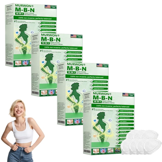 Parche metabólico MURWON Moringa 2026 Professional 10 en 1 (paquete de 4)