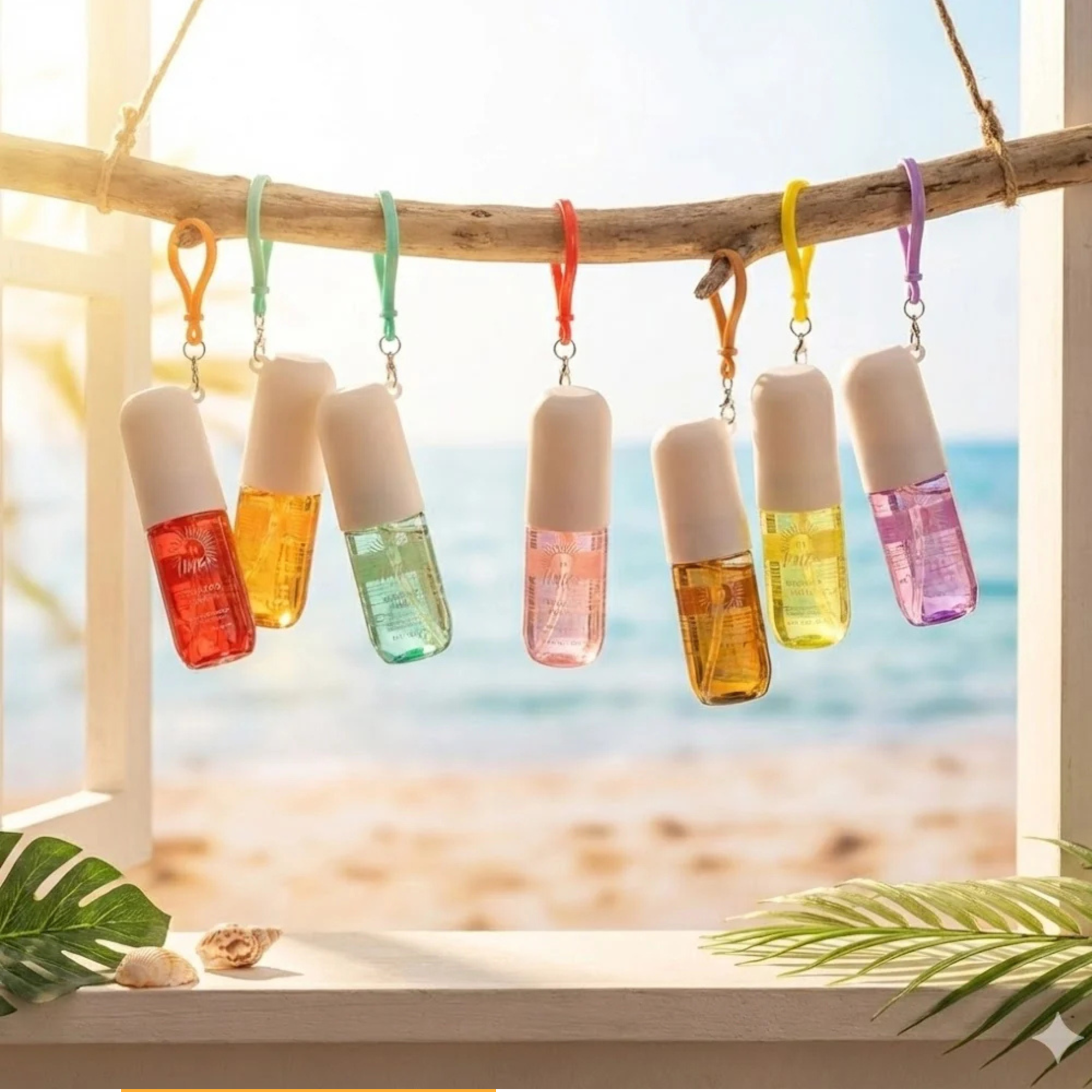 Solo En Ibiza Fragrance Body Mist 1.02 oz with Keychain 8 Assorted Scents