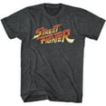 thumbnail image 2 of Street Fighter Logo Black Heather Adult T-Shirt, 2 of 3