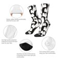 thumbnail image 4 of Balery Cartoon Penguin Calcetas Largas con Estampado para Hombre y Mujer – Suaves y Transpirables, Talla Única (US 5-11), 4 of 6