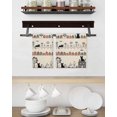 thumbnail image 3 of Japanese Style Kitchen Dish Towels for Drying Dishes Set of 3, Vintage Cartoon Cat House Trees Flowers Waffle Weave Microfiber Hand Tea Bathroom Towels Quick Dry & Absorbent Towel 15.7x23.6, 3 of 7