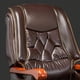 thumbnail image 4 of Arm Ergonomic Chair Living Room Lounge Rolling Accent Conference Office Chair Designer Leather Silla Escritorio Office Furniture My Lux Decor Round, 4 of 17