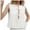 White, variant on QHFBli Linen Bow Tie Front Tank Top Women Coquette Pleated Peplum Blouse Y2K Ruffle Shirt Sleeveless Tunic Outfits