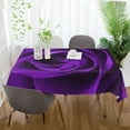 thumbnail image 6 of Unbreakable Square Tablecloths with Dust and Wrinkle Resistance-54x72In, Purple Rose Wedding Kitchen Picnic Buffet Holiday Party House Decor, 6 of 7