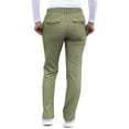 thumbnail image 2 of Adar Pro Heather Sarraus pour Femmes - Pantalon de Sarrau Fuselé Coupe Ajustée - P4100H - Heather Olive - L, 2 of 7