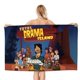 thumbnail image 1 of Isla del Drama Toalla de playa de secado rápido con diseño temático, regalo para mujeres y niñas, ideal para cumpleaños, fans, amantes de la música, uso en la playa o al aire libre, 78 × 160 cm, 1 of 6