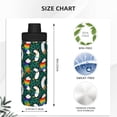 thumbnail image 3 of KLL Lgbt Penguin Pattern 18oz Insulated Water Bottle, Stainless Steel Sports Water Cup Flask with Spout and Handle Lid for Sports Travel Car& School, 3 of 7