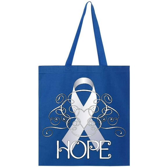 Inktastic Hope- Lung Cancer Awareness Tote Bag