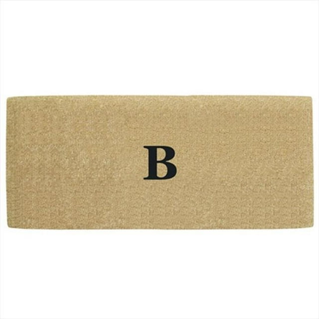 Nedia Home O2131C Tapis de Coco Robuste -30 Po x 48 Po Sans Bordure- Monogramme C