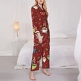 thumbnail image 4 of Bingfone Womens Pajama Sets Coffee Cups Print,Long Sleeve Loungewear Pajamas Set-Large, 4 of 9