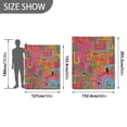thumbnail image 6 of Yayeee Throw Blanket for Couch Soft Warm 50" x 60" Sofa Chair Bed Decoration, Art City, 6 of 7