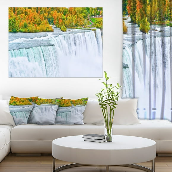 Autumn Niagara Falls Panorama - Landscape Canvas Art Print