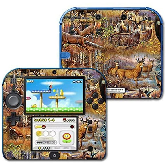 MightySkins Skin Compatible with Nintendo 2DS - Deer Pattern | Protective, Durable, and Unique Vinyl Decal wrap Cover | Easy to Apply, Remove, and Change Styles | Made in The USA
