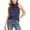 Navy, variant on Womens Mock Neck Halter Tops Sleeveless Bow Tie Back Blouse Casual Y2K Going Out Tops for Party,XXL,Pink