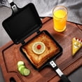 thumbnail image 2 of Sartén para sándwich de doble cara antiadherente plegable para freír pan, tostadas, desayuno, máquina para hacer panqueques, 2 of 4