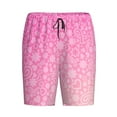 thumbnail image 3 of Yiaed Breast Cancer Pink Ribbons Awareness for Men's Soft Sleep Pajama Short Lounging Pajama Shorts-X-Large, 3 of 8