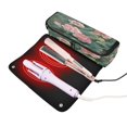 thumbnail image 3 of Hair Tool Organizer Bag with Heat Resistant Mat Removable Travel Storage Case for Hot Air Brushes Curling Irons Blossoming Lotus, 3 of 8