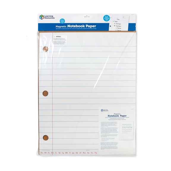 Learning Resources Giant Sized Magnetic Notebook Paper,   Writing Skills, Handwriting Practice