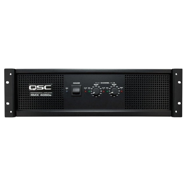 QSC RMX4050a 888366072899 Amplificador de potencia de dos canales de 1400 vatios, regular
