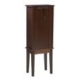 thumbnail image 4 of Linon Linnett Jewelry Armoire 5 Drawers Flip Top Mirror in Merlot Finished Wood, 4 of 22