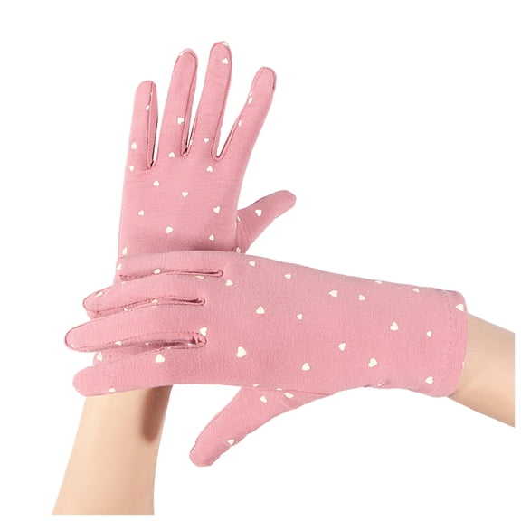 COMVALUE Gloves for Sleeping Women Summer Sunscreen UV Protection Thin Lightweight Overnight Glove (Pink, One Size)