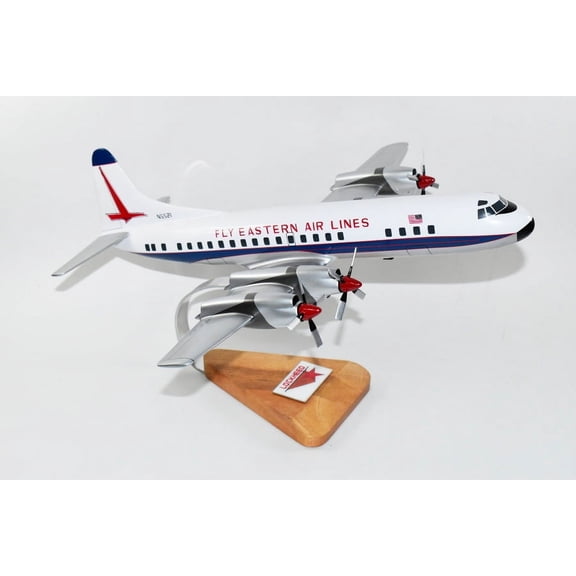 Lockheed Martin L-188A Electra, Eastern 1962, 18-inch Mahogany Model