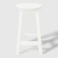 thumbnail image 2 of WestinTrends Malibu 24" HDPE Outdoor Patio Round Counter Height Bar Stool, White, 2 of 7