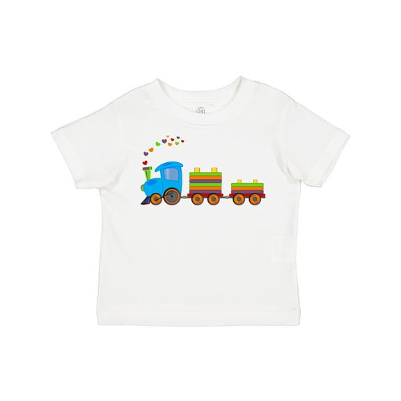Inktastic Colorful Toy Train Boys or Girls Toddler T-Shirt