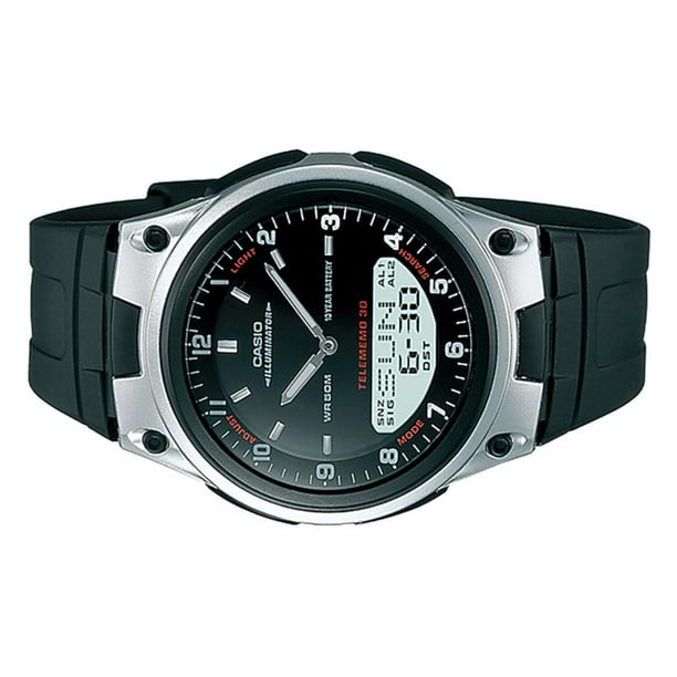Reloj CASIO AW 80 1AVCF ILLUMINATOR 10 Year Battery Negro negro 40 mm Casio AW 80 1AVCF Bodega Aurrera en linea
