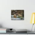 thumbnail image 3 of Funny Yellow Bellied Marmot Silly Yellow Bellied Marmot Scene Couple Wall Art Ready to Hang Unframed, 3 of 18
