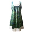 thumbnail image 5 of Robe d'Été Décontractée pour Femme à Col Rond Imprimée Sans Manches à Empiècements, 5 of 5