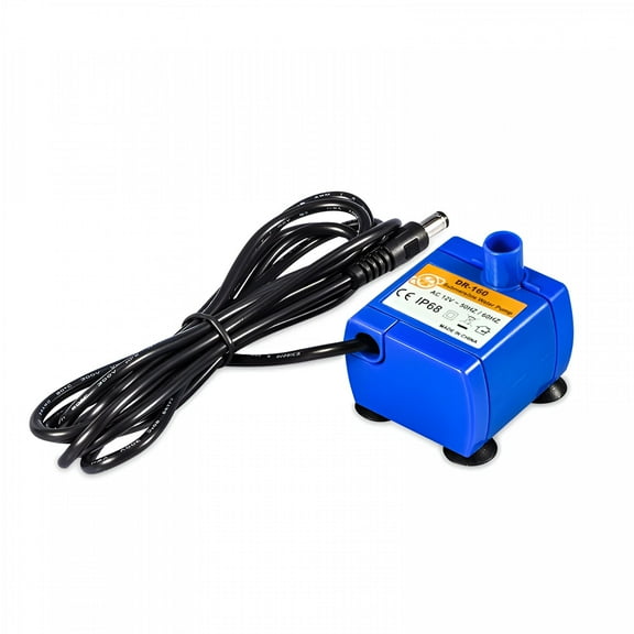 HIBIBUD Pet Cat Silent Submersible Electric Drinking Fountain Water Pump Replacement Water Pump for Fountain Blue Plastic