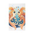 thumbnail image 2 of Poisson Cartoon Charmant Poissons - Illustration Zodiaque Rêveuse - Tapis Dobby, 2 of 5