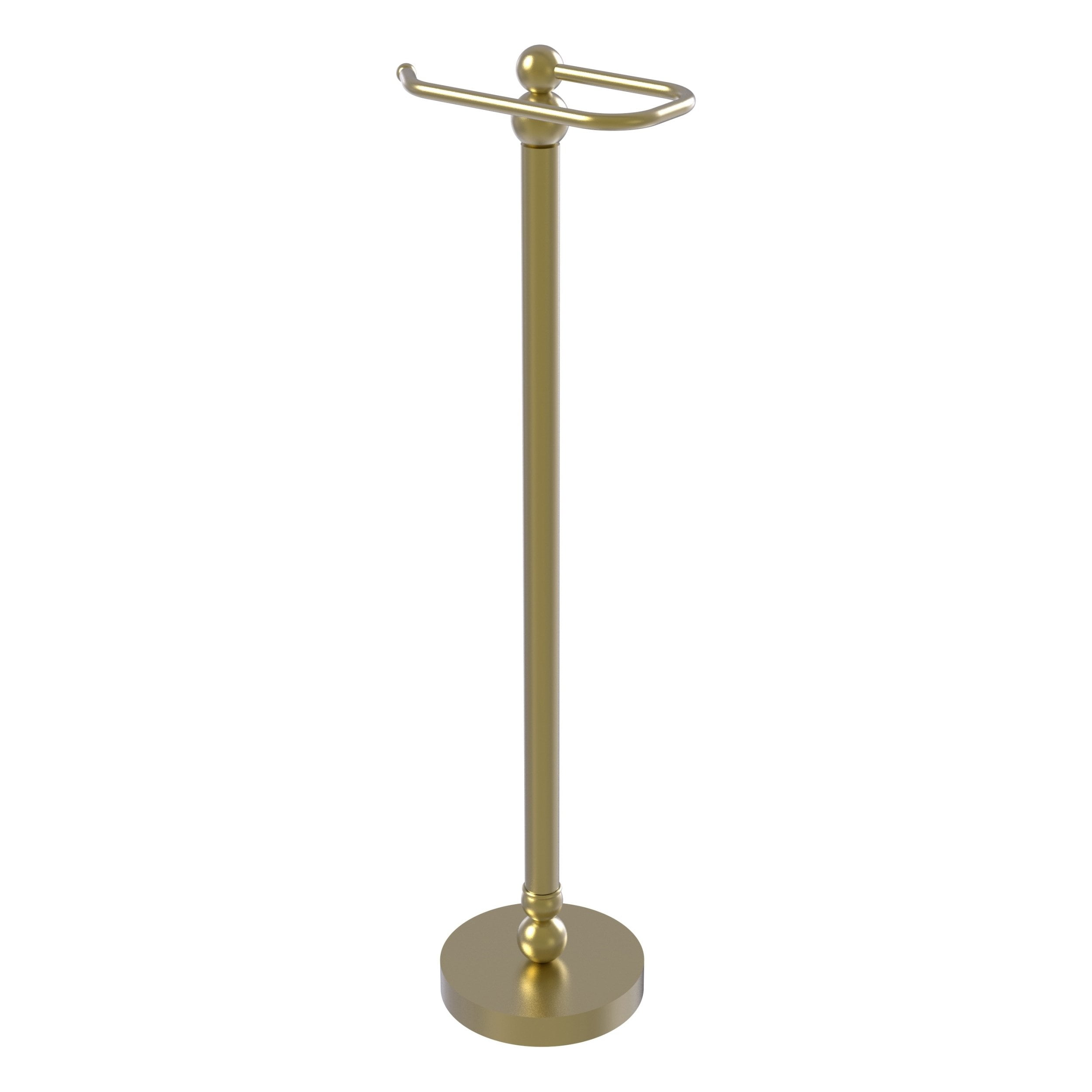 Bolero Collection Free Standing Toilet Tissue Stand in Satin Brass