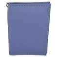 thumbnail image 2 of Genuine Lambskin Soft Leather Credit card Id Card Holder with Key Chain by Marshal (Sky Blue), 2 of 6