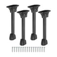 thumbnail image 4 of Tnarru 4Pcs Folding Table Legs Black Carbon Steel Multipurpose Bed Laptop Desk Feet 15cm, 4 of 8