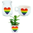 thumbnail image 3 of MYG 500pcs Pride Stickers Rainbow Heart Shaped Labels Adhesive Stickers, 3 of 10