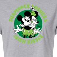 thumbnail image 3 of Disney - Shamrock Wishes Irish Kisses - Juniors Cropped Graphic T-Shirt, 3 of 5