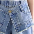 thumbnail image 4 of MuXiKeJi Clothes Wide Leg Jeans for Girls Faux Skirt Layered Soft Denim Pants Casual Daily Bottoms for Kids Girls Denim Pants, 4 of 8