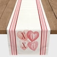 thumbnail image 3 of Creative Products XOXO Hearts And Stripes 16 x 72 Poly Twill Table Runner, 3 of 3