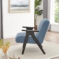 thumbnail image 2 of Chair In Blue, Wood Base Seating - Stable, 2 of 5