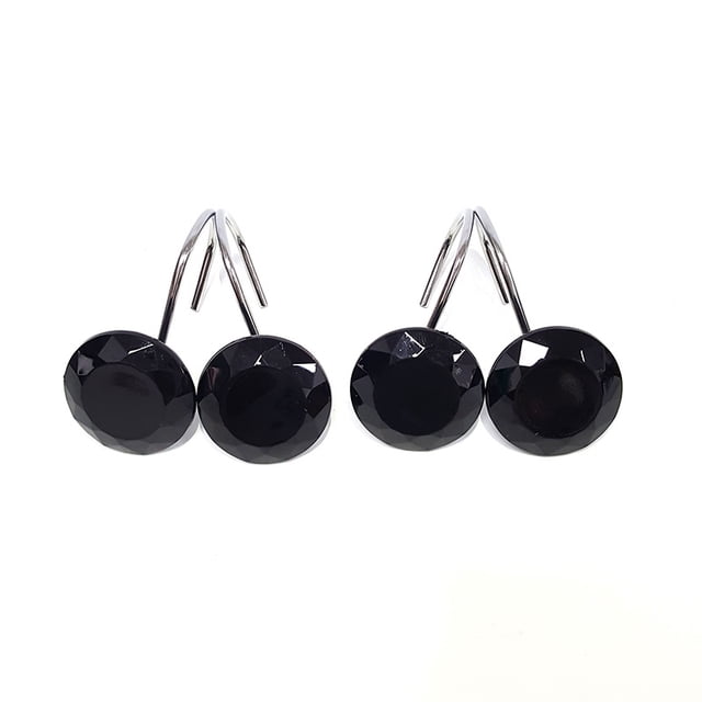 Ganchos para cortina de ducha, diseño de círculos Adepaton LRWJ060-8