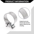 thumbnail image 3 of Unique Bargains Exhaust Pipe Clamp / Exhaust Muffler Tube Joint for Car Truck / Durable Stainless Steel 2.60" 30mm / 1 Pc Silver Tone, 3 of 6